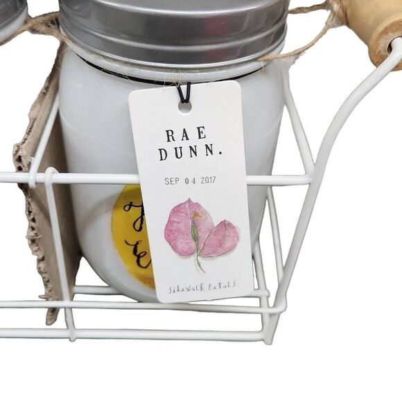 Rae Dunn Set of 3 Easter Candle Jars with Holder Rack Sept 4 2017 - Picture 3 of 7